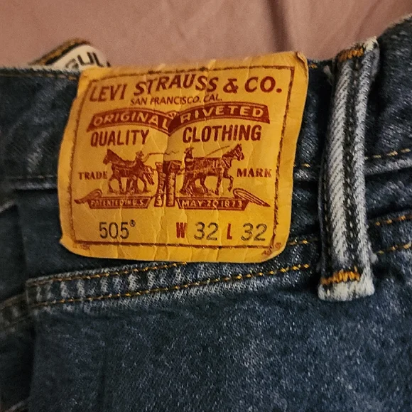 Levi's Classic Straight Blue Jeans - Picture 1 of 6